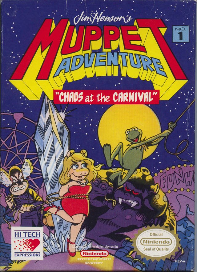 Caratula de Jim Henson's Muppet Adventure: Chaos at the Carnival para Nintendo (NES)