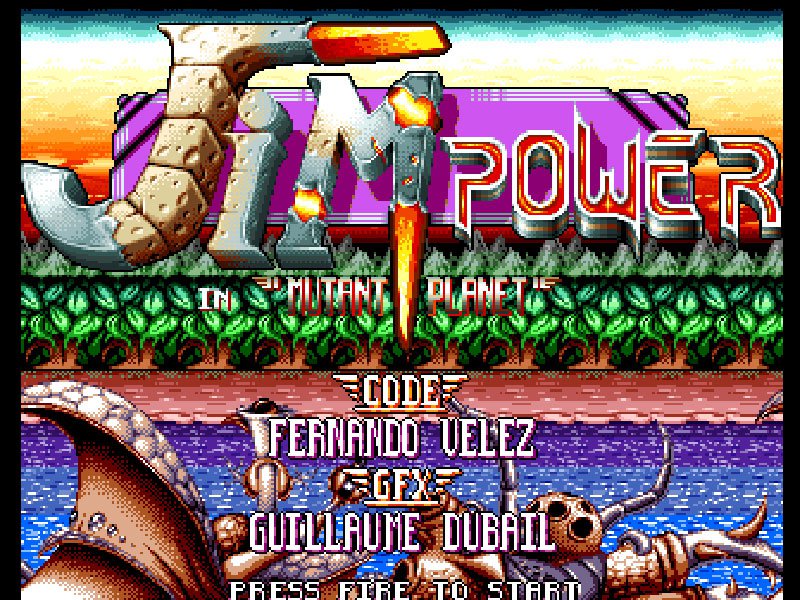 Pantallazo de Jim Power in Mutant Planet para Amiga