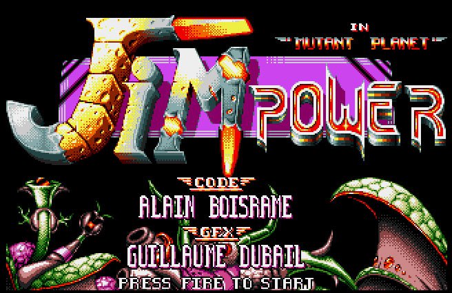 Pantallazo de Jim Power in Mutant Planet para Atari ST