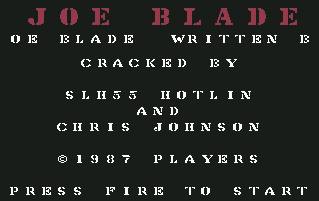 Pantallazo de Joe Blade para Commodore 64