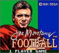 Pantallazo de Joe Montana Football para Gamegear