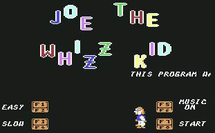 Pantallazo de Joe the Whizz Kid para Commodore 64