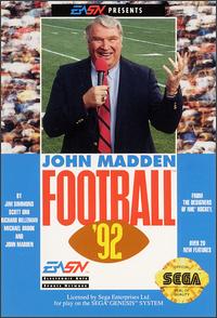 Caratula de John Madden Football '92 para Sega Megadrive