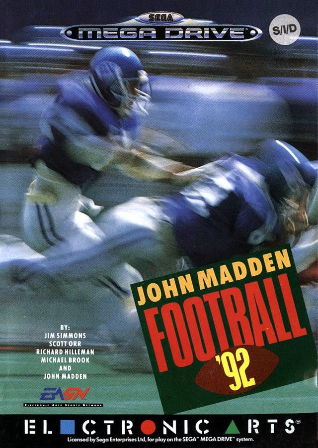 Caratula de John Madden Football '92 para Sega Megadrive