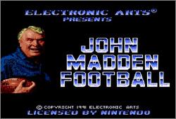 Pantallazo de John Madden Football para Super Nintendo
