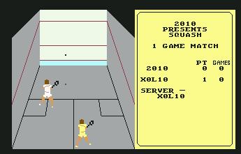 Pantallazo de Jonah Barrington s Squash para Commodore 64