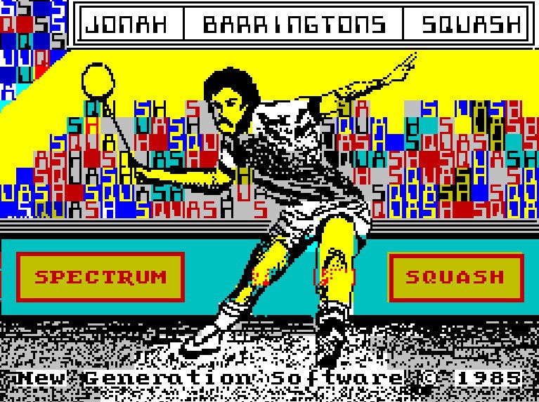 Pantallazo de Jonah Barrington's Squash para Spectrum