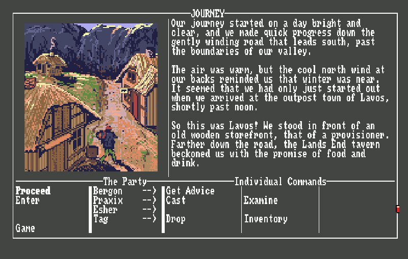 Pantallazo de Journey: The Quest Begins para Amiga