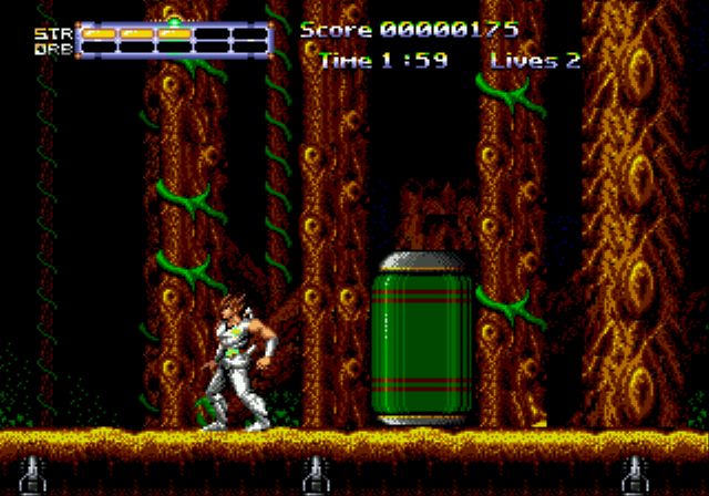 Pantallazo de Journey from Darkness: Strider Returns para Sega Megadrive