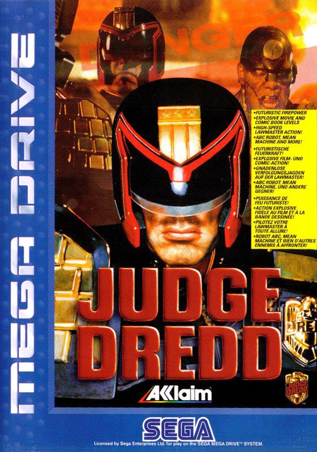 Caratula de Judge Dredd para Sega Megadrive