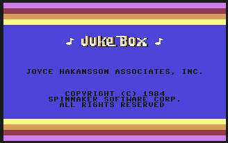 Pantallazo de Juke Box para Commodore 64