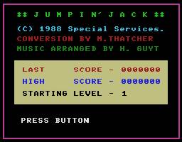 Pantallazo de Jumping Jack para MSX