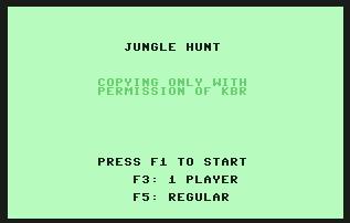 Pantallazo de Jungle Hunt para Commodore 64