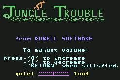 Pantallazo de Jungle Trouble para Commodore 64
