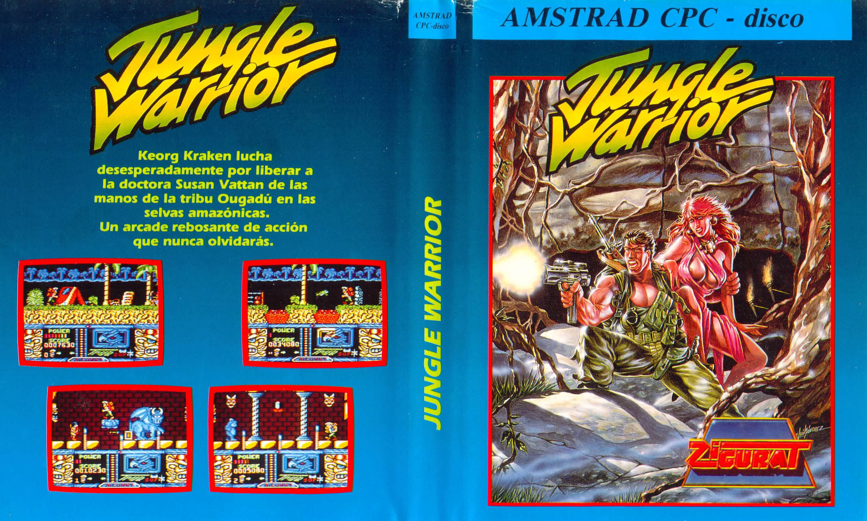 Caratula de Jungle Warrior para Amstrad CPC