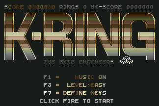 Pantallazo de K-Ring para Commodore 64