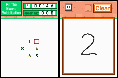 Pantallazo de Kageyama's Maths Training: The Hundred Cell Calculation Method para Nintendo DS