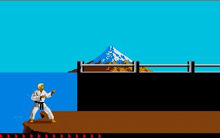 Pantallazo de Karateka para Atari ST