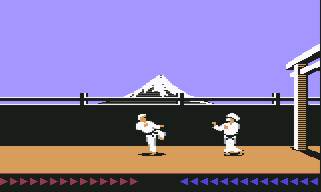 Pantallazo de Karateka para Commodore 64