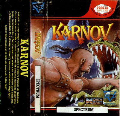 Caratula de Karnov para Spectrum