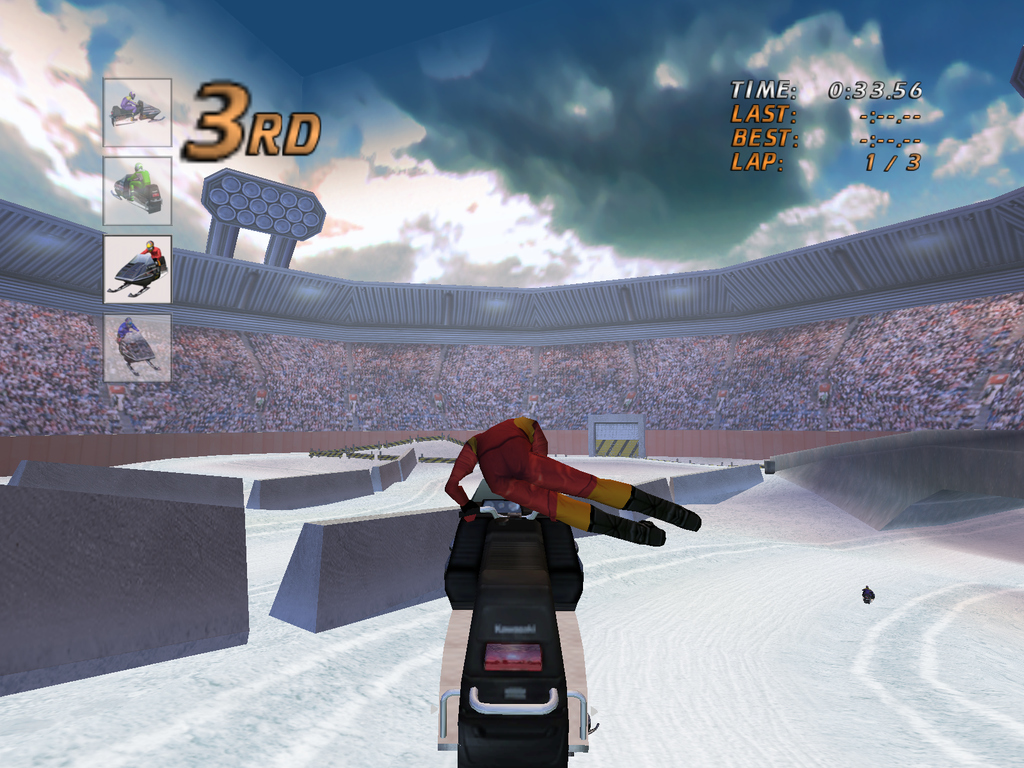 Pantallazo de Kawasaki Snow Mobiles para Wii