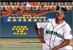 Pantallazo de Ken Griffey Jr. Presents Major League Baseball para Super Nintendo