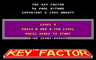Pantallazo de Key Factor, The para Amstrad CPC