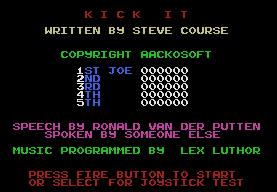 Pantallazo de Kick It para MSX