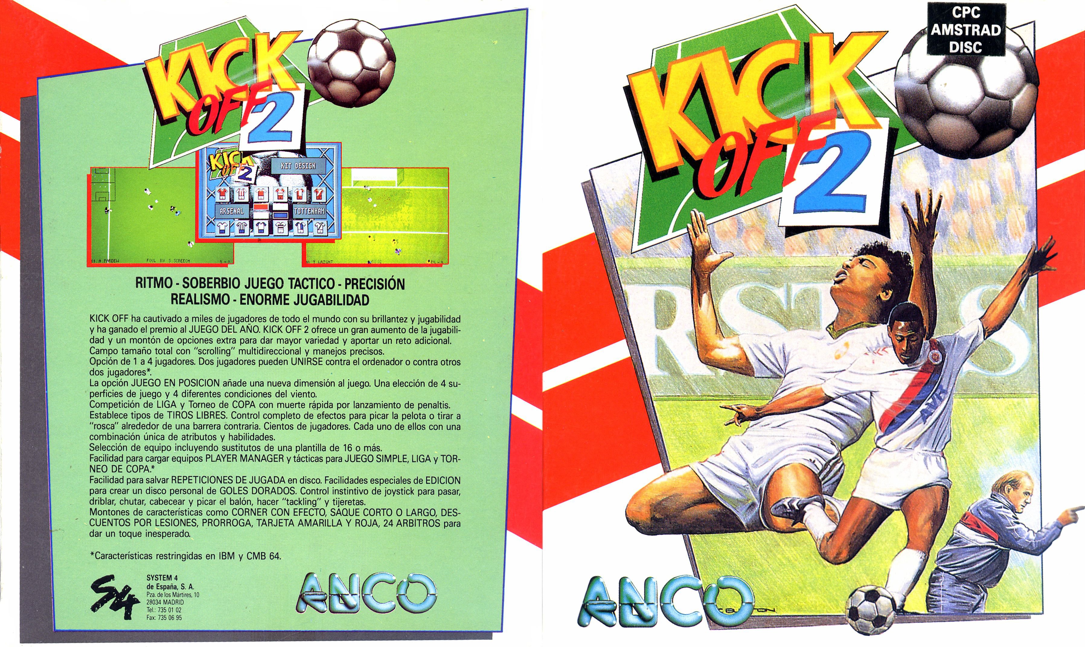 Caratula de Kick Off 2 para Amstrad CPC