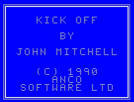 Pantallazo de Kick Off para Amstrad CPC