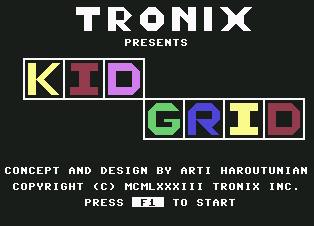 Pantallazo de Kid Grid para Commodore 64