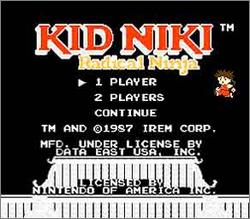 Pantallazo de Kid Niki: Radical Ninja para Nintendo (NES)