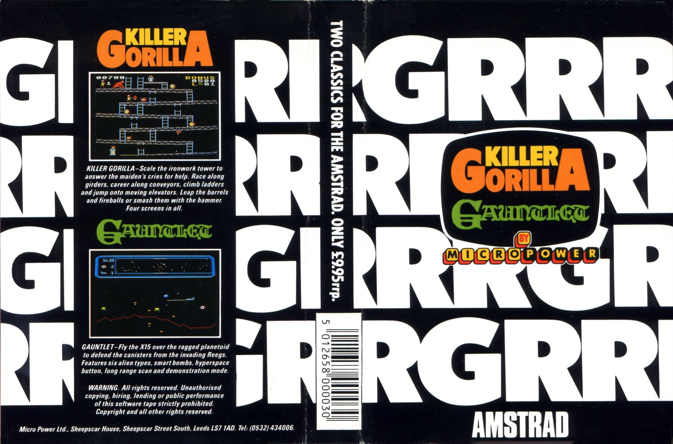 Caratula de Killer Gorilla para Amstrad CPC