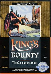Caratula de King's Bounty: The Conqueror's Quest para Sega Megadrive