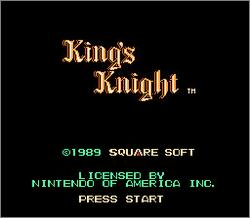 Pantallazo de King's Knight para Nintendo (NES)