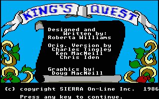 Pantallazo de King's Quest: Quest for the Crown para Atari ST