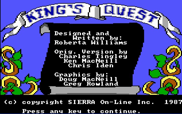 Pantallazo de King's Quest I: Quest for the Crown -- EGA para PC