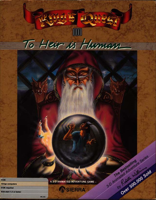 Caratula de King's Quest III: To Heir Is Human para Amiga
