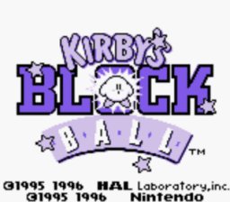 Caratula de Kirby's Block Ball para Game Boy