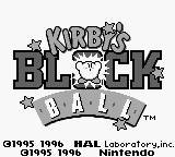 Caratula de Kirby's Block Ball para Game Boy