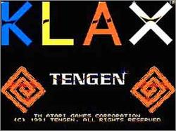 Pantallazo de Klax para Sega Master System
