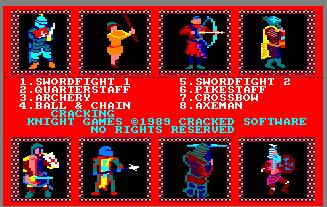 Pantallazo de Knight Games para Amstrad CPC