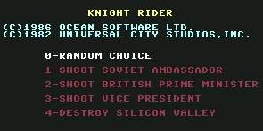 Pantallazo de Knight Rider para Commodore 64