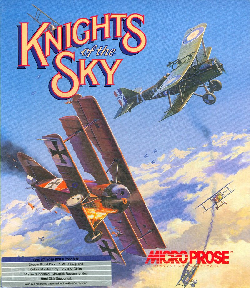 Caratula de Knights of the Sky para Atari ST