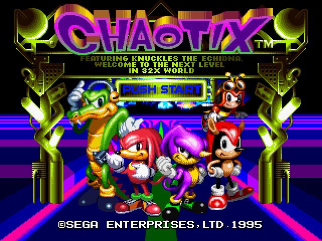 Pantallazo de Knuckles Chaotix para Sega 32x