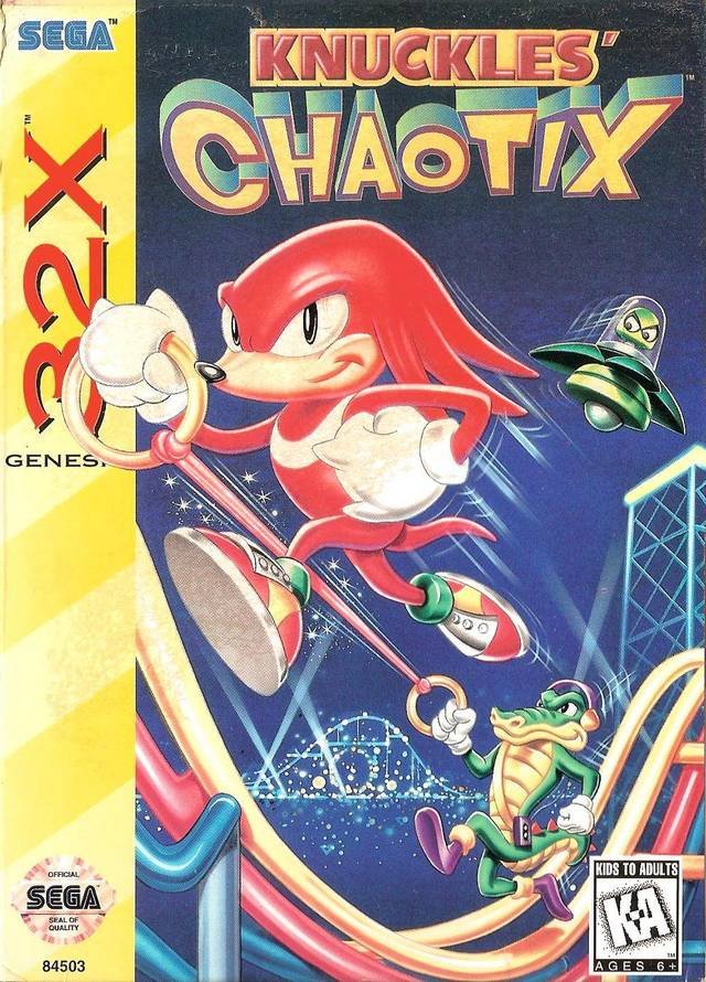 Caratula de Knuckles Chaotix para Sega 32x