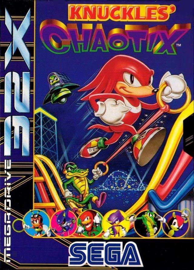 Caratula de Knuckles Chaotix para Sega 32x