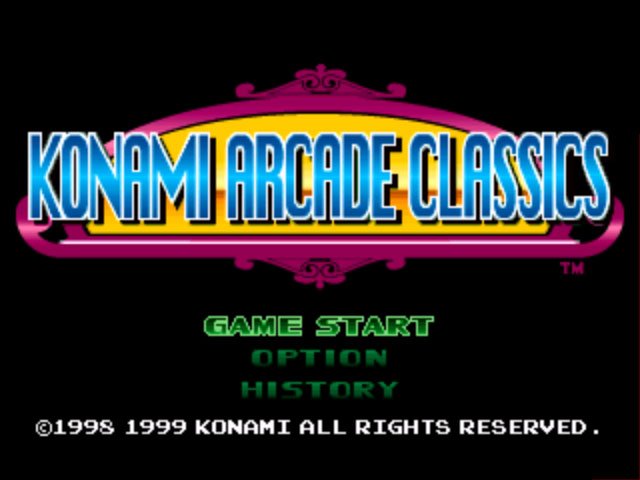Pantallazo de Konami Arcade Classics para PlayStation