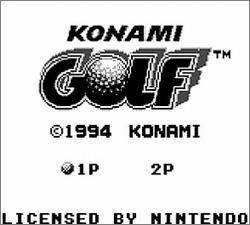Pantallazo de Konami Golf para Game Boy