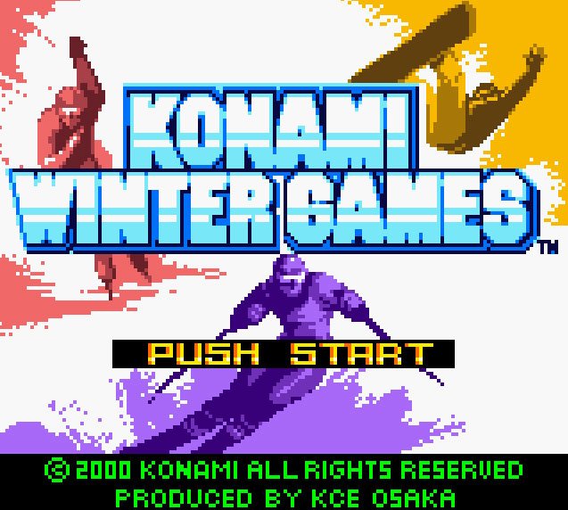 Pantallazo de Konami Winter Games para Game Boy Color